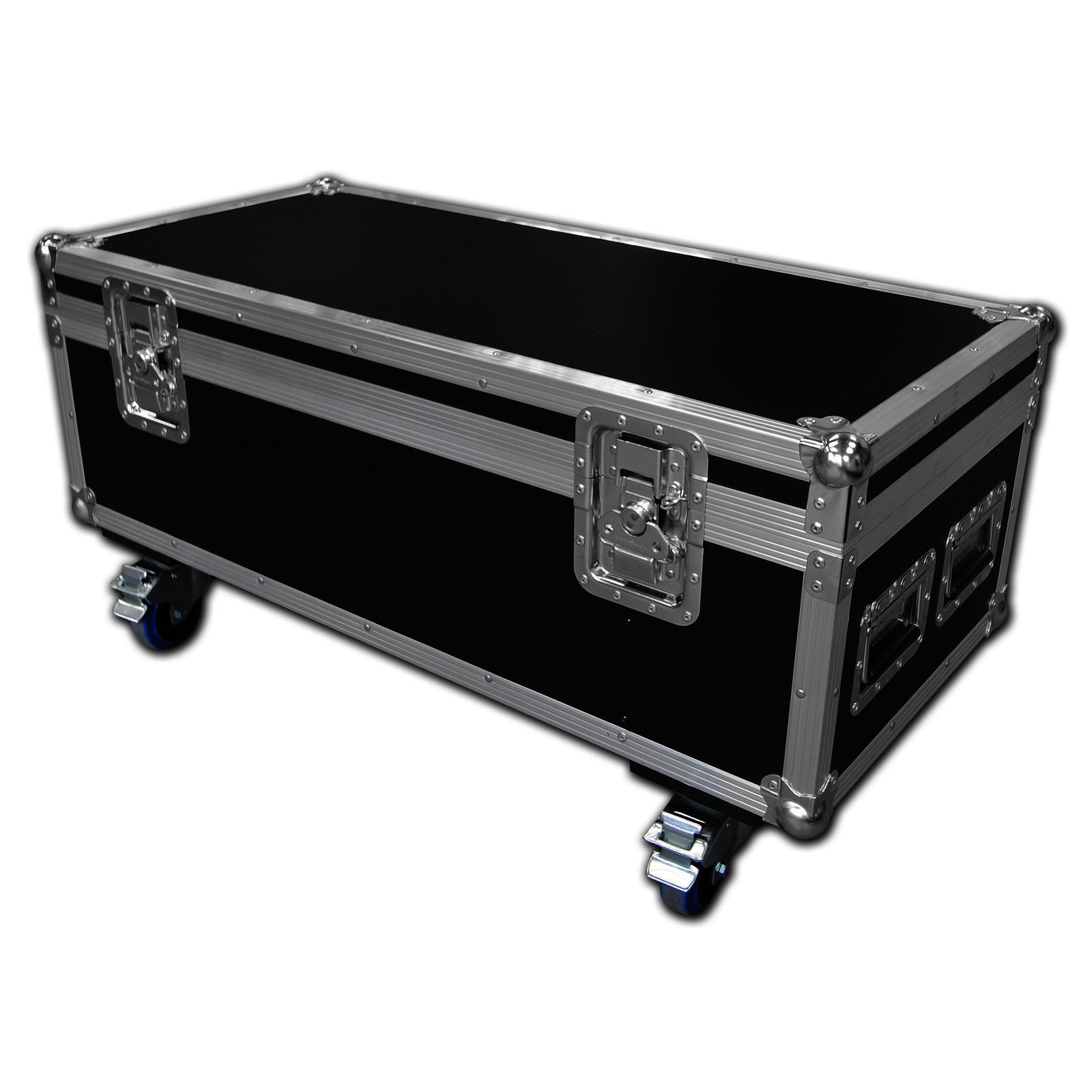 15 Way Custom Laptop Flight Case With 4 Castors